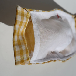 【こども】くすみカラー水玉柄 コットンオックスマスク　フィルターポケット付き　サイズが選べる（2才－高学年・中学生) 15枚目の画像