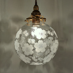 切子スタンド ハス切子 丸型138スタンドライトG クリア 藤本幸治 アトリエ Ansan