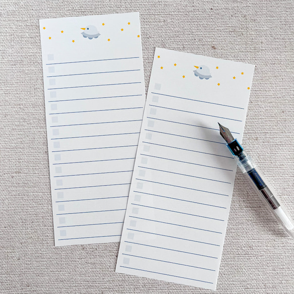 とりUFOのToDoリスト メモ帳 ロングタイプ メモ帳 ムームーフォレスト