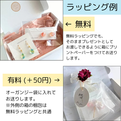 ~ストロベリー ショコラ~　阿波 和紙 六角形 イヤリング / ピアス ( 揺れない　伝統工芸　小ぶり　ピンク　一粒 ) 11枚目の画像