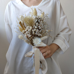 ホワイトナチュラルスワッグ ドライフラワー プリザーブドフラワー