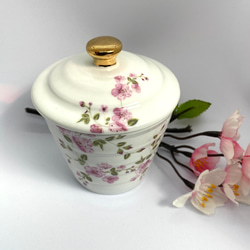 桜の蓋つき煎茶カップ 1枚目の画像