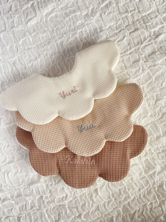 waffle bib⋆* 名入れスタイ 名前入りスタイ 新色登場♡ 6枚目の画像