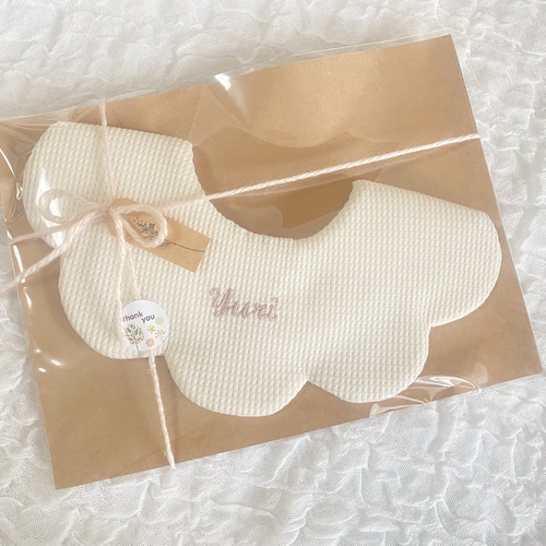 waffle bib⋆* 名入れスタイ 名前入りスタイ 新色登場♡ スタイ