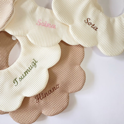 waffle bib⋆* 名入れスタイ 名前入りスタイ 新色登場♡ 4枚目の画像