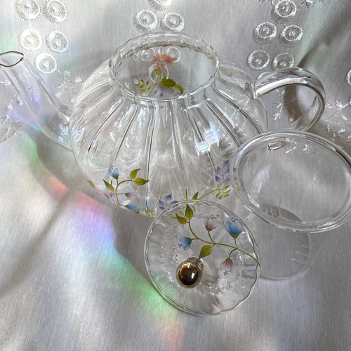 イギリス製 BOW Fine Porcelain ティーポット花蝶々急須 - メルカリ