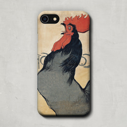 スマホケース / アレクサンドル スタンラン「ココリコ」 iPhone 全機種対応 鶏 にわとり ポップ アート 個性的 3枚目の画像