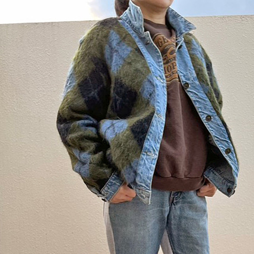 ネネット リバーシブルリメイクデニムジャケット めちゃくちゃ大きいサイズ 個性的 楽天市場】【半額クーポン対象】デニムジャケット オーバーサイズ