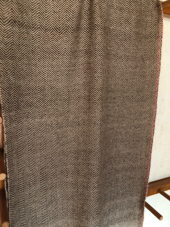 手織りマフラー(ベビーアルパカ) 1枚目の画像