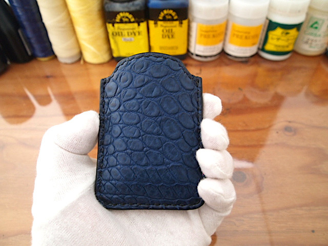 【オーダー】クロコダイル本革を使った手縫いで作るスマートキーケース 9,472円