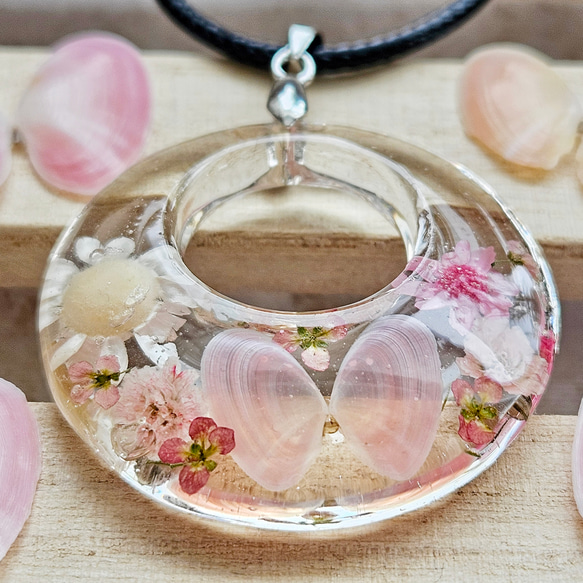 幸せを呼ぶ桜貝のネックレス｡*･ﾟﾟmarry.c's handmadeaccessory 4枚目の画像