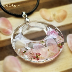 幸せを呼ぶ桜貝のネックレス｡*・ﾟﾟmarry.c's handmadeaccessory