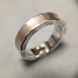 fog ring silver 6mm /シルバー/リング/指輪/槌目/マット/シンプル/刻印 10枚目の画像