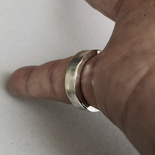 fog ring silver 6mm /シルバー/リング/指輪/槌目/マット