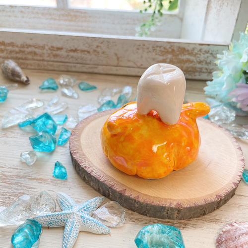 陶器　メンダコ メンダコちゃんと奥歯くん 陶人形/陶器製 置物 歯 めんだこ 海洋