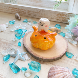 陶器　メンダコ メンダコ』 ゆる〜いメンダコ作ってみました その時の気分で顔を