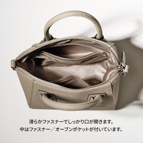 第3世代 Sサイズ 本革 2way トートバッグ シルバー金具 ブラック 第3世代 Sサイズ 本革 2way トートバッグ シルバー金具 ブラック