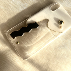 スマホケース iPhoneケース 〝ミラーどっと〟ゴールドver. 2枚目の画像