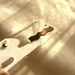 スマホケース iPhoneケース 〝ミラーどっと〟ゴールドver. 5枚目の画像
