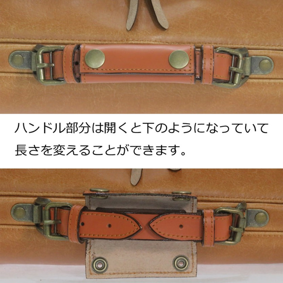 1～2泊の旅行・出張に最適なサイズ No.1585「アウトポケット付きダレスボストン（3色展開）」兵庫県豊岡製 13枚目の画像