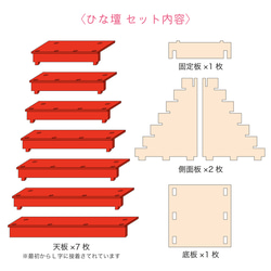 ひな壇単体販売（七段飾り） 7枚目の画像