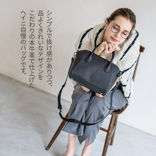 第2世代 Mサイズ 本革 2way バッグ ゴールド金具 マーガリン