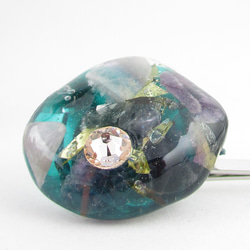 私の心は、もうアメジストに傾いているから、きっと特別な何かを期待している♪<1点ものヘアピン>HP103 3枚目の画像