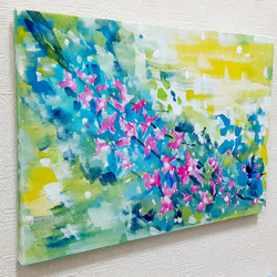 カラフルな森)フレーム付き水彩画送料無料 絵画 takakei 通販 12705639