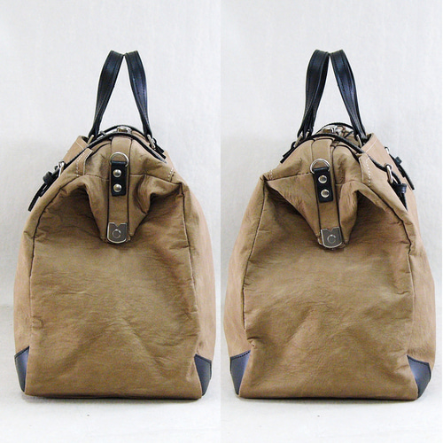 木和田 合成皮革（しわ合皮） No.1579「ダレスボストン」 日本製