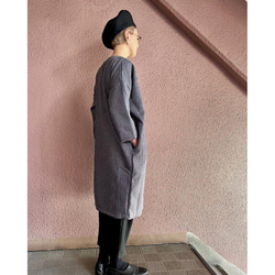 RATA ❤️非常適合畢業和入學❤️簡單的“休閒外套”，輪廓優美❤️灰色格倫格紋 第3張的照片
