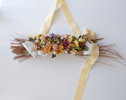 ドライフラワー＊スワッグ＊横型スワッグ＊ガーベラスワッグ＊3つ