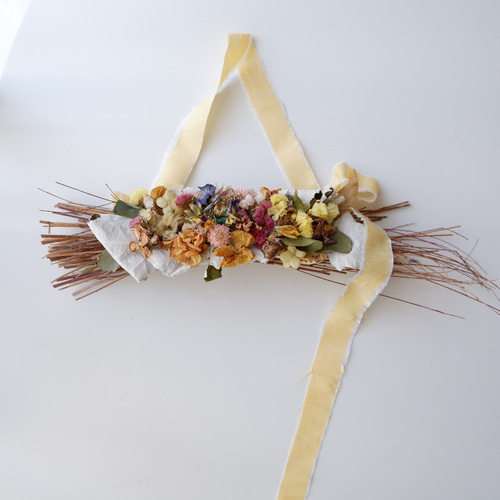 専用＊グリーン＆木の実 ドライフラワースワッグ(横型) fit=scale-down,w=1200