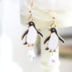 [免運費] 企鵝耳環/耳環 [日本製造] 第2張的照片