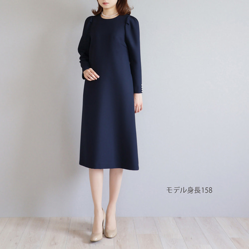 新品　ジョリーミニョン　ワンピース　ジャガード　上品　ネイビー　お受験　紺色 新品 ジョリーミニョン ワンピース ジャガード 上品 ネイビー お