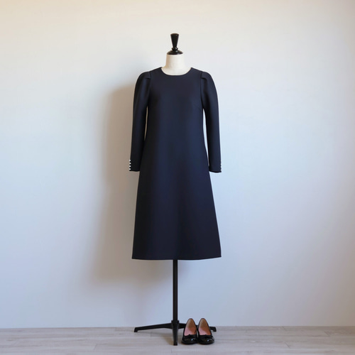 新品　ジョリーミニョン　ワンピース　ジャガード　上品　ネイビー　お受験　紺色 新品 ジョリーミニョン ワンピース ジャガード 上品 ネイビー お