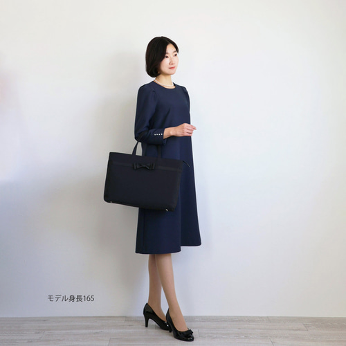 1枚欲しい◎上品ワンピース】スッキリ見える タックショルダー