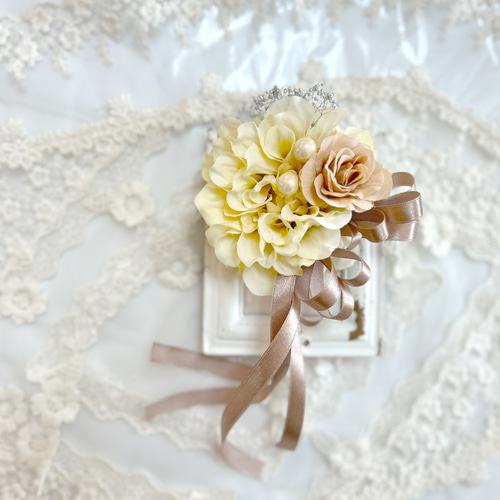 結婚式＊卒業＊入学式＊新作コサージュ＊薔薇とダリアのコサージュに 