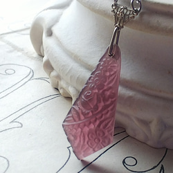 ヴィンテージ Grape-Froral-Pendant（32×15㎜）アールデコ ネックレス