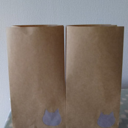 ねこ窓紙袋5枚セット（送料無料） 1枚目の画像