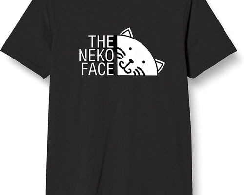 半袖/長袖】【全サイズ無料】THE NEKO FACE 猫 おもしろTシャツ