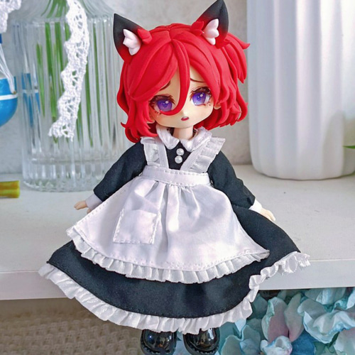 オビツ11 猫メイドセット 1/12ドール服 ドールウェア gsc OB11 オビツ11 猫メイドセット 1/12ドール服 ドールウェア gsc OB11
