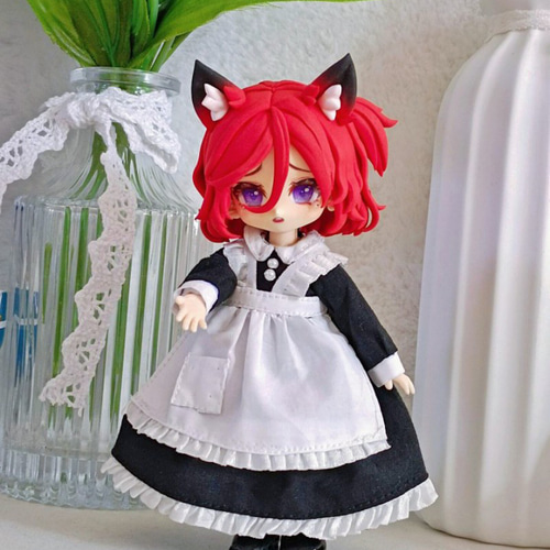 オビツ11 猫メイドセット 1/12ドール服 ドールウェア gsc OB11