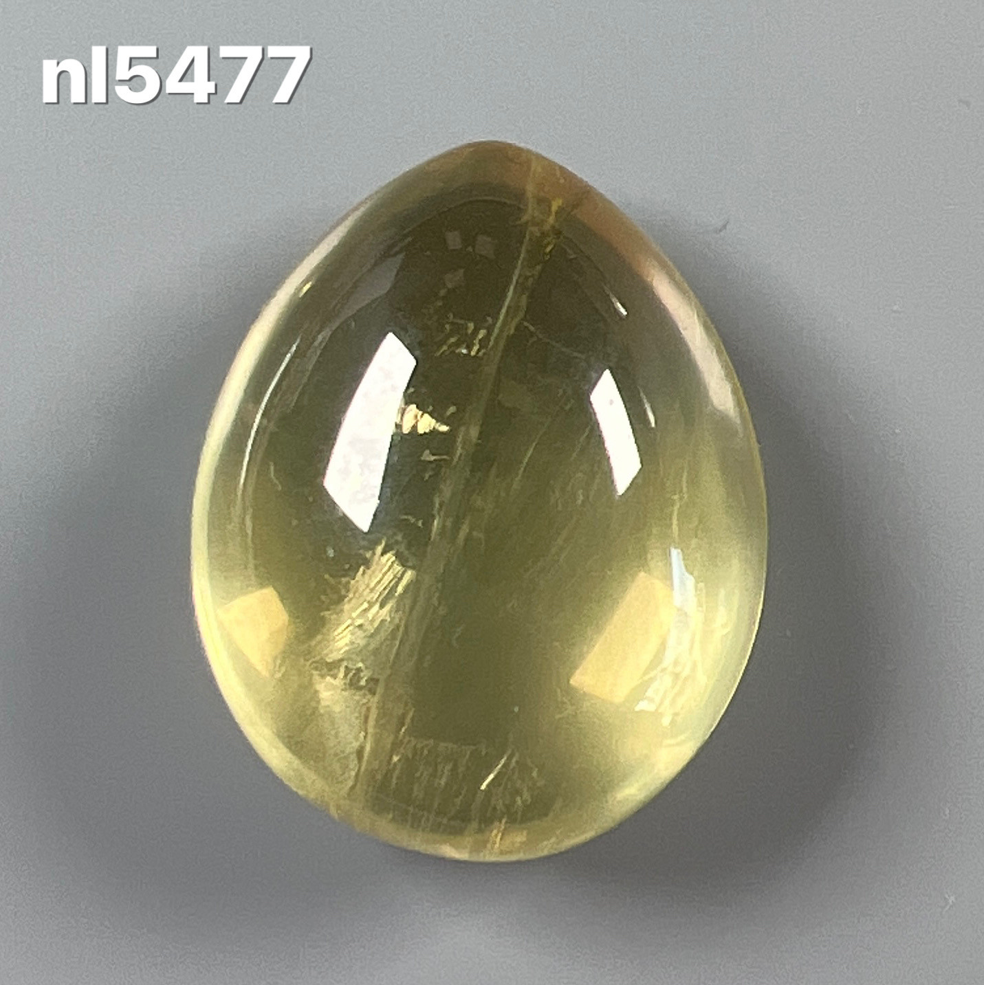 15%OFF レモンクォーツ ティアドロップ型ぷっくりルース nl5477 天然石
