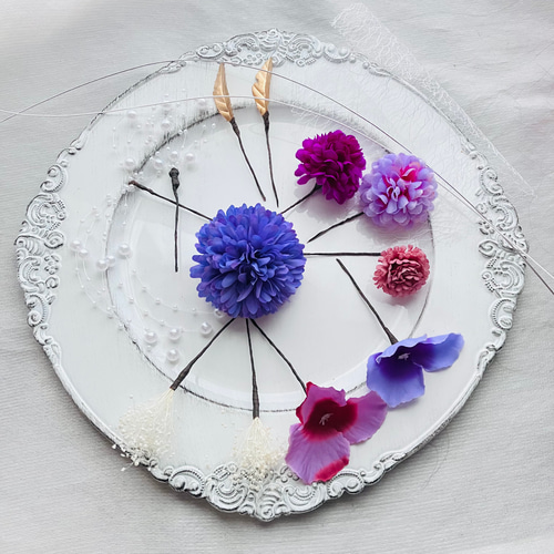 パール簪　卒業式髪飾り　結婚式髪飾り　成人式髪飾り　水引　金箔　袴　髪飾り 揺れるパール簪 【成人式髪飾り】【卒業式髪飾り】【結婚式髪