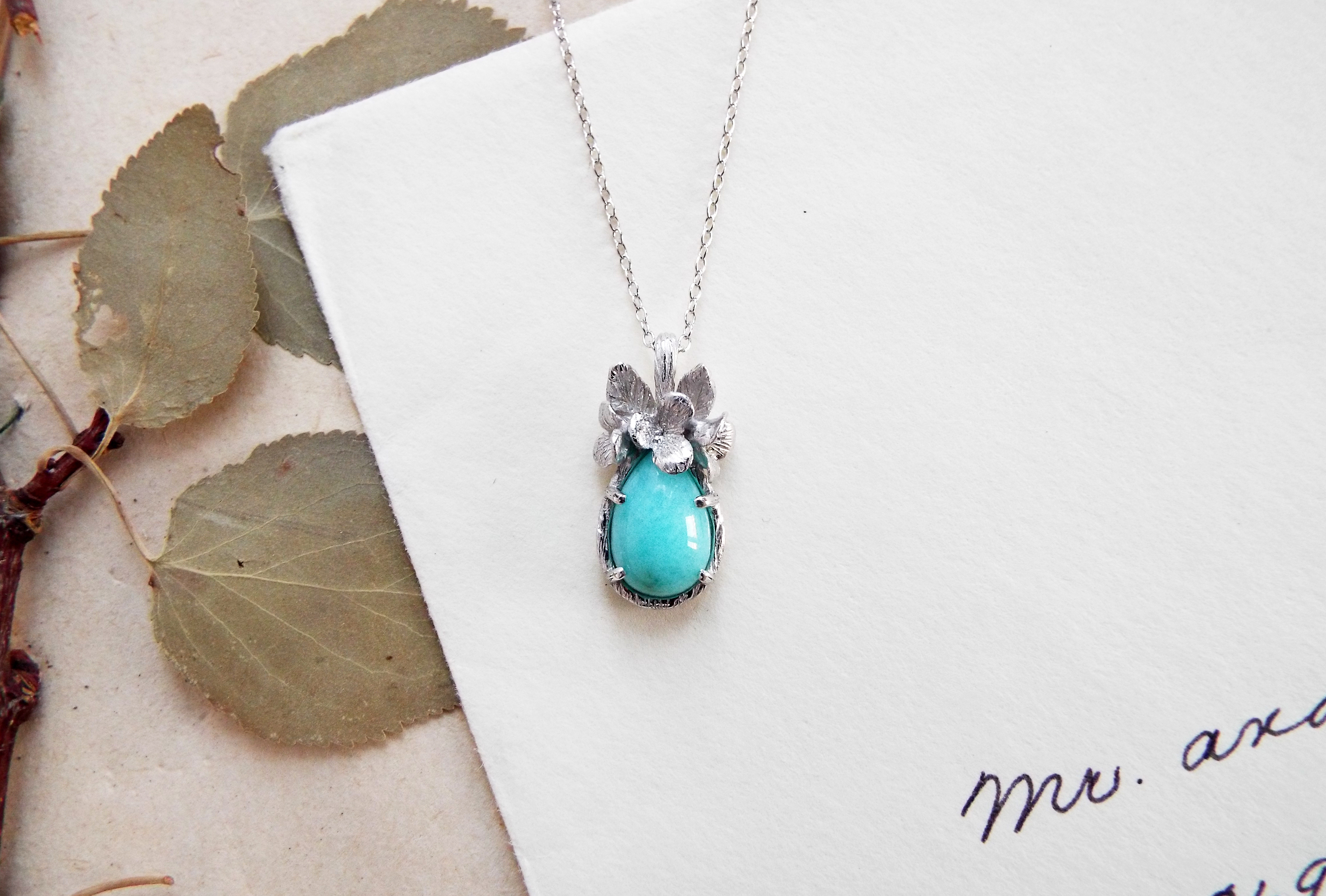 【一点物】アマゾナイトのブーケネックレス 27,335円