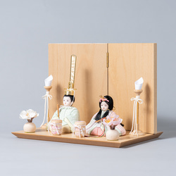 ことの木目込人形（3D-0411）（だいち）無地｜平台｜コンパクトな雛人形｜ひな祭り｜雛人形 2枚目の画像