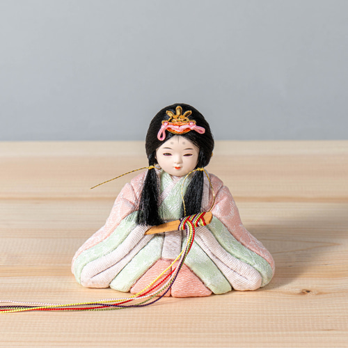 ことの木目込人形（3D-0411）（だいち）無地｜平台｜コンパクトな