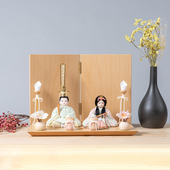 ことの木目込人形（3D-0411）（だいち）無地｜平台｜コンパクトな