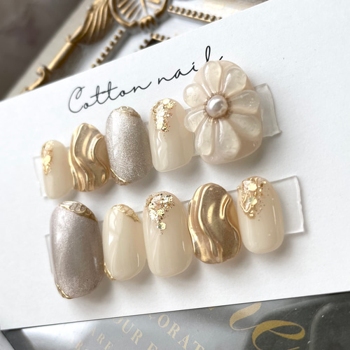 【カラー変更、サイズ指定無料】ネイルチップ　ぷっくりフラワー　袴ネイル　成人式 楽天市場】☆和柄/ぷっくりフラワーネイル☆藤色パープル ピンク