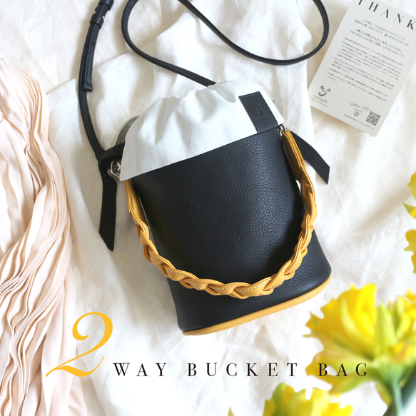 ハンドメイド 巾着バッグ レザー 本革 かギフト プレゼント